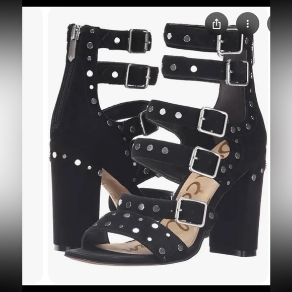 SAM EDELMAN YORK STUD HEELS– Black 
size 9 - Picture 2 of 12